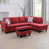 Red Polyester Blend