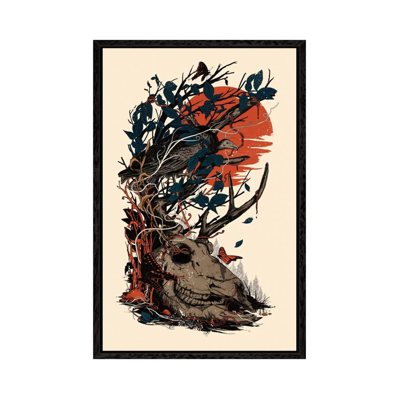 Dominate 1 Piece Wall Art on Canvas, 66.04cm H x 45.72cm W x 3.81cm D, Black Framed