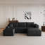 Canapé modulaire en velours côtelé 95 pouces Compression Cloud