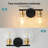 Modern Bathroom Vanity Light Fixture With Glass Shade, 2-Light Wall Sconce For Mirror, E26 Socket, Easy Installation-904353011-904353010