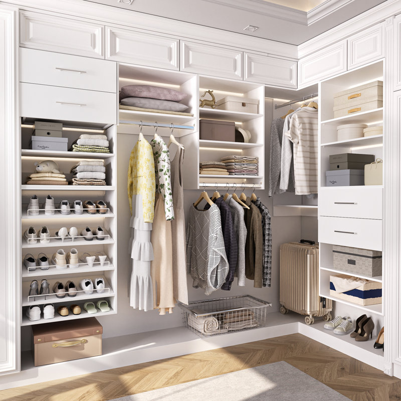 Système d'organisation pour garde-robe chic Chic Cove, Blanc, H 18 po x l 22,5 po x P 14 po