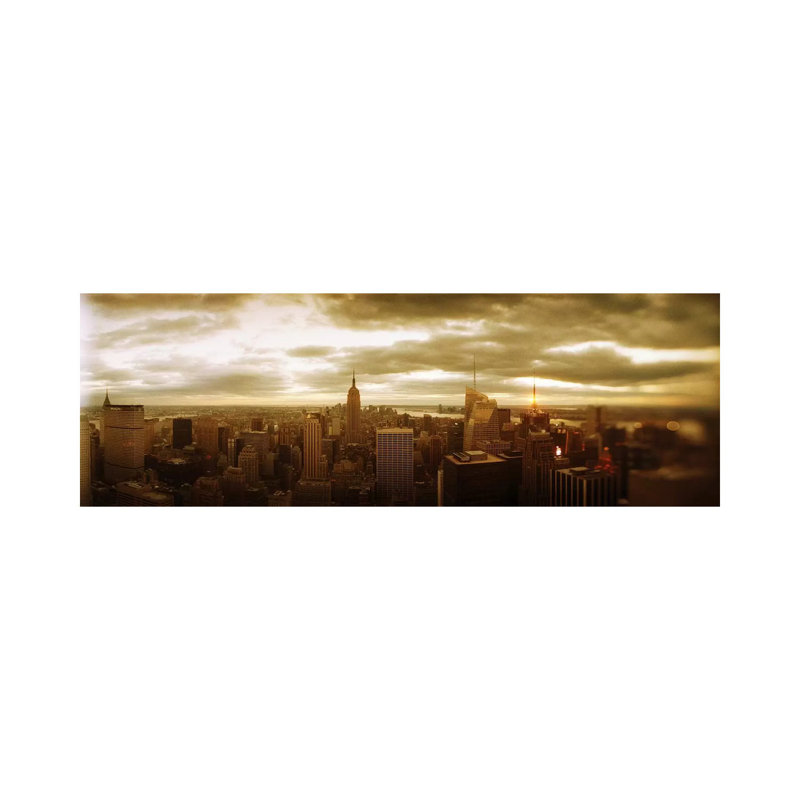 Buildings In A City, Manhattan, New York City, New York State, USA #2 - Wrapped Canvas Panoramic Print