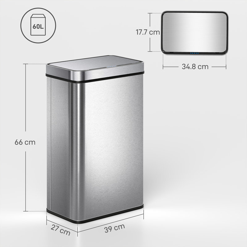 Kitchen Trash Can, 66cm H x 39cm W x 27cm D
