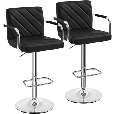 Height Adjustable Swivel Bar Stool 