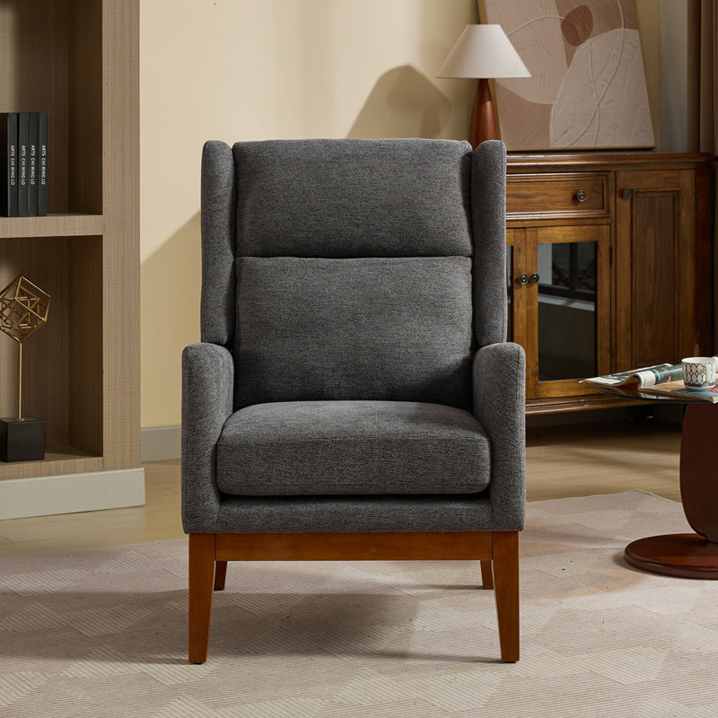 Fauteuil d'appoint à dossier haut