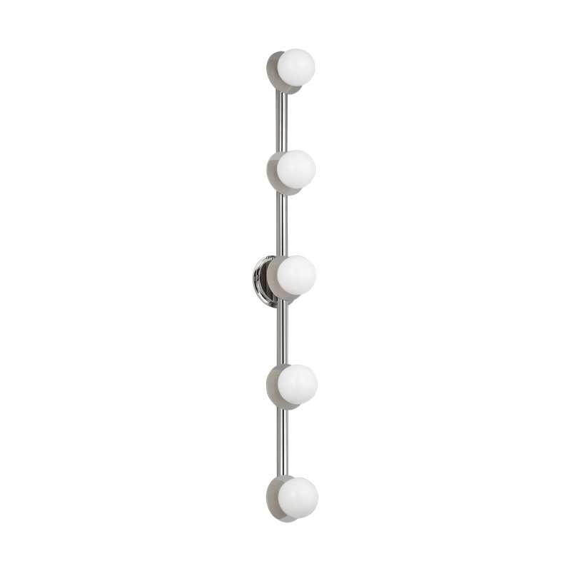 Nodes 5 - Light Vanity Light, Polished Nickel