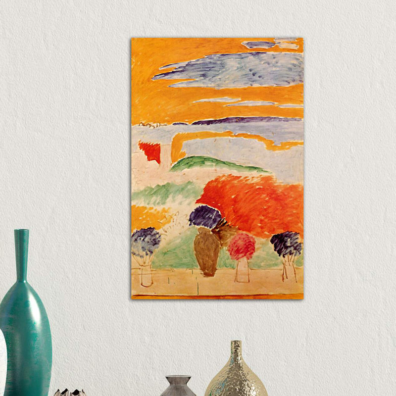 An Open Window at Tangiers, C.1912-13 by Henri Matisse - 1 Piece Painting on Canvas, 30.48 cm H x 45.72 cm W, Wrapped Canvas