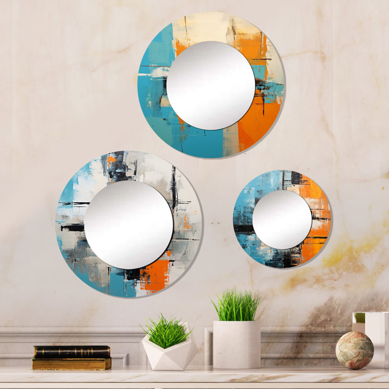 Eliorah Metal Round Mirror