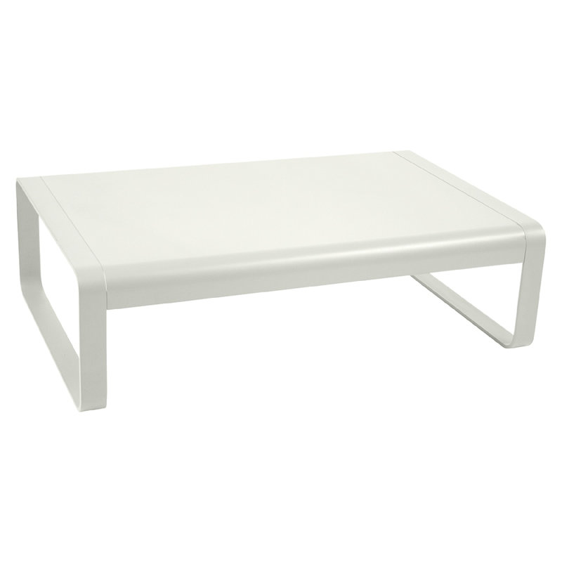 Bellevie Outdoor Side Table, 14" H x 41" L x 30" W, Clay Gray