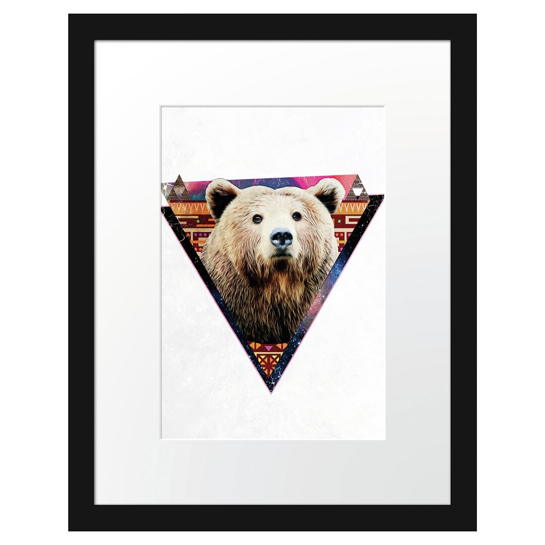 Gerahmtes Poster Hip-Bear White