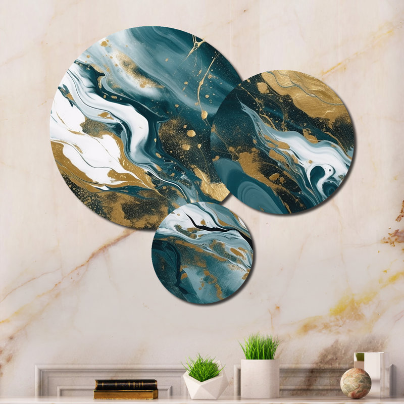 Abstract Wall Decor on Metal