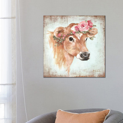 Rosie by Debi Coules - Floater Frame Painting on Canvas