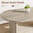 Home Office 70.8 Inch Oval Computer Desk, Long Large Executive Desk Wooden Home Office Desk, Writing Table Computer Table Workstation-1174801054
