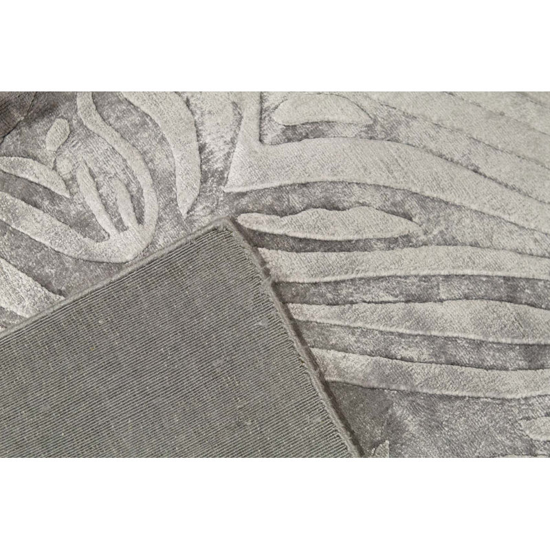 Hand-Knotted High-Quality Gray Area Rug
