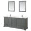Ensemble de meuble-lavabo double 80 "avec miroir Deborah-97761274-97761492-97761273