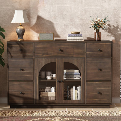 55'' Wide 7 - Drawer Filing Credenza