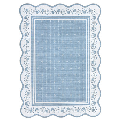 Tapis de couloir de cuisine festonné 2 x 6 Tapis de couloir antidérapant lavables et coulissants