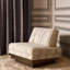 Chair Rubina Antique Brass Finish Dorsay Beige