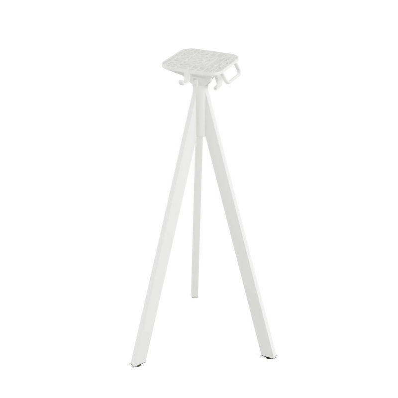 Fillmore Metal Folding Outdoor Bistro Table , cm W cm D, 108cm H x 40cm W x 40cm D, White