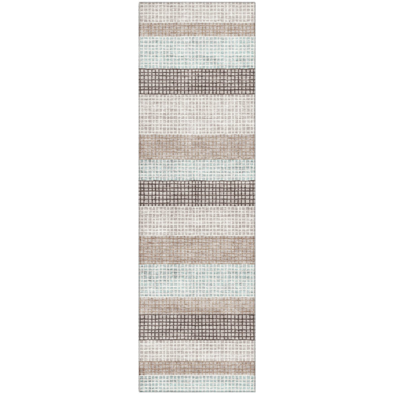 Premium Machine Washable Ansley Stripes Rug, Runner 2'3" x 7'6"