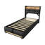 Upholstered Lift Up Storage Bed-870637020