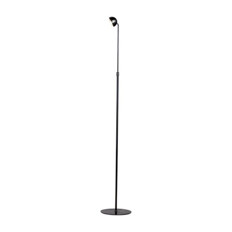Lampes de plancher noires en aluminium, Noir, Noir
