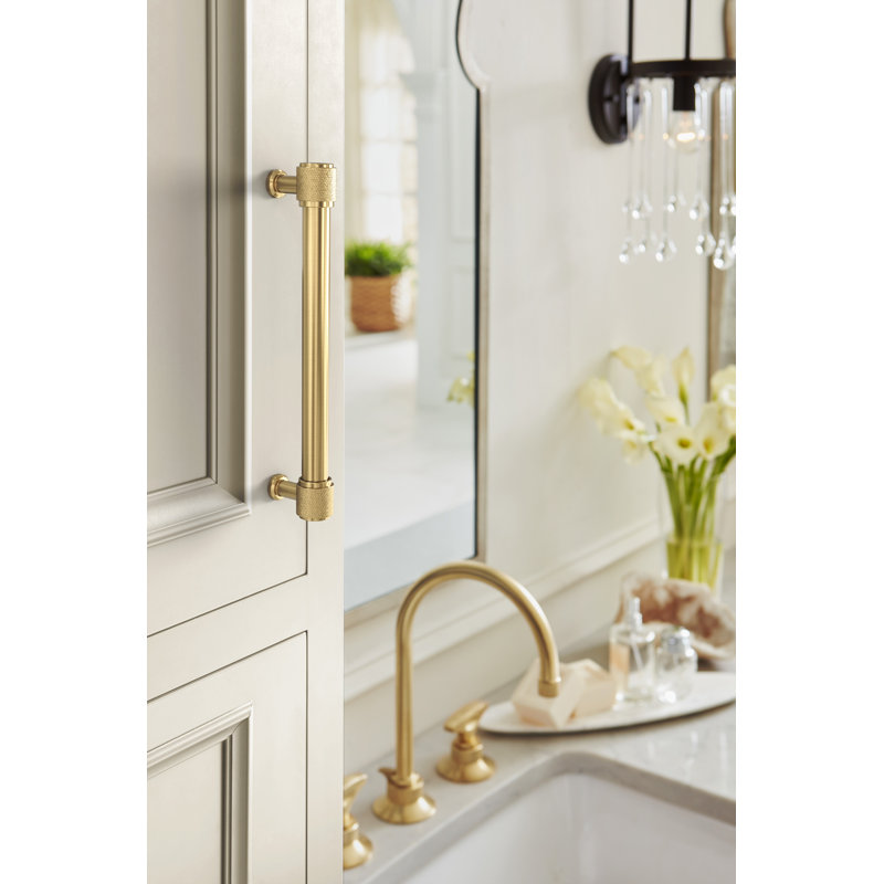 Faraday Center-to-Center Cabinet Pull, 6 5/16", Champagne Bronze
