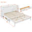 Grand lit escamotable avec grands tiroirs, blanc-129436310