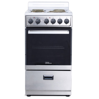 Premium Levella 19.49 " 2.1 Electric and Natural Gas Range with Coil Cooktop