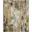 Wool Abstract Area Rug in Gray-257208529