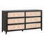 Commode en bois massif à 6 tiroirs l 67,5 po Wismar-138077403