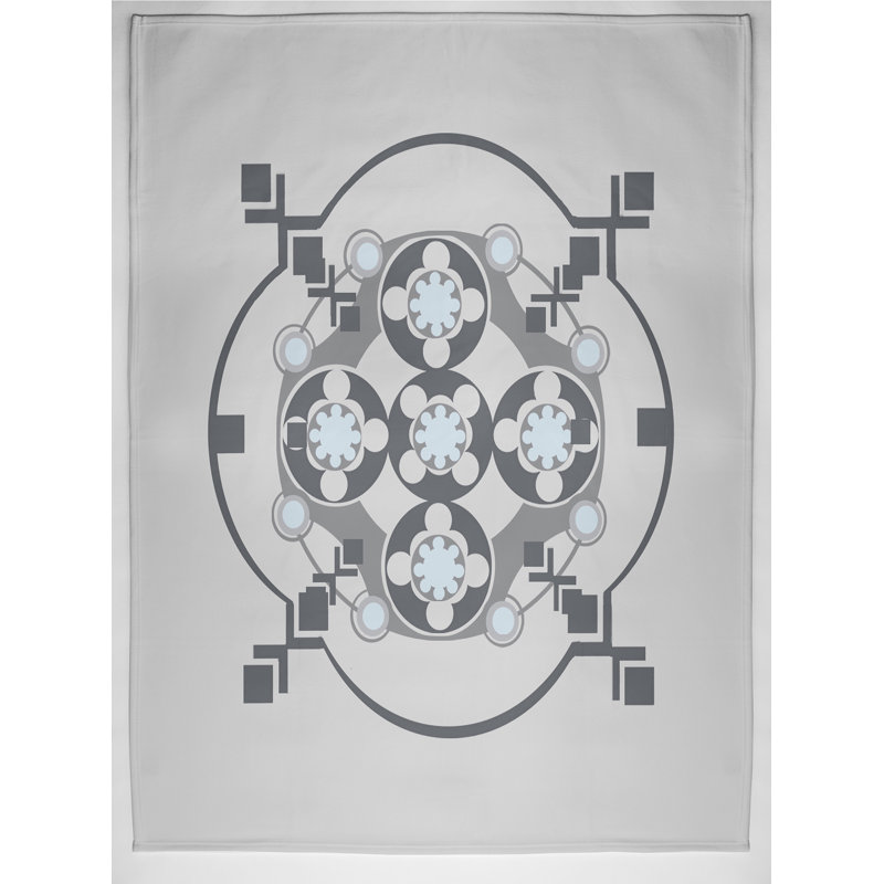 Schulze Plain Weave / Muslin Throw Blanket, Grey