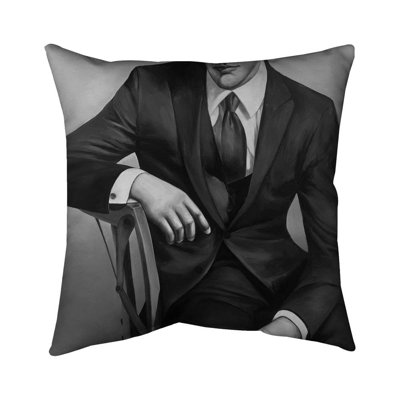 Businessman - 16"x16" Outdoors Throw pillow - Spun poly - Print on demand