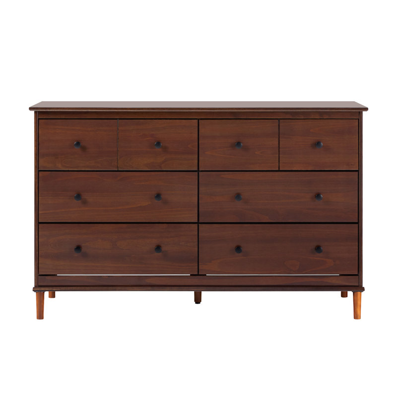 Commode double 6 tiroirs Haney, Noyer