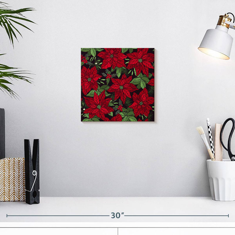 Harnek rubis poinsettias, H 10 po x l 10 po
