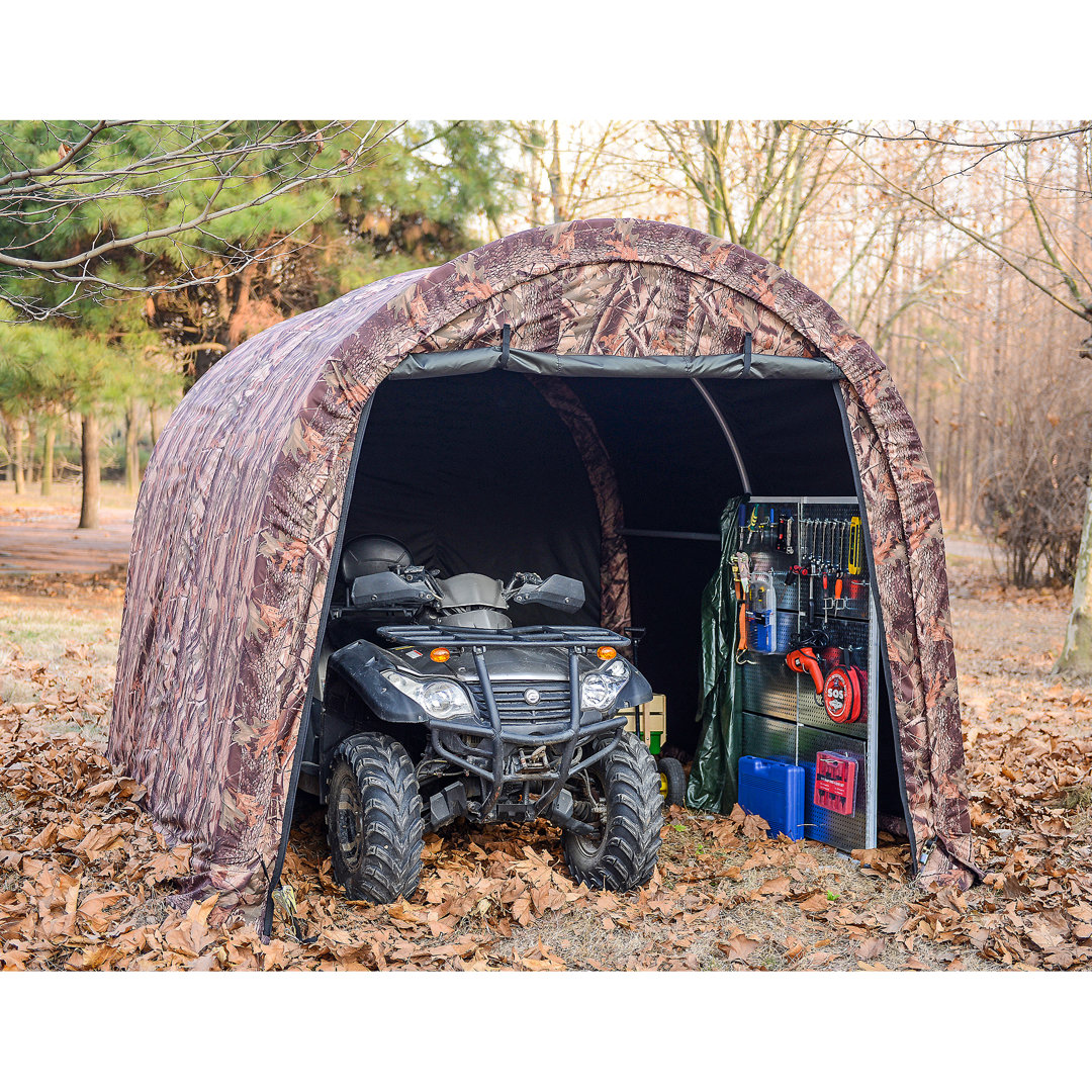 10 ft. W x 10 ft. D Metal Portable Storage Shed WEATHERFAST