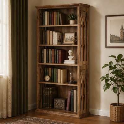 6-Tier Bookshelf, 75" Bookcase Display Shelves Storage Etagere