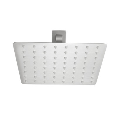 High Waterfall Shower In Bathroom - 304 Stainless Steel -Thin With Self-Cleaning Nozzles For Soothing Brushed Nickel Showerhead Powerful Experience