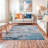 Willington Abstract Gray/Blue Rug-1531097319