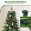 Green Artificial Spruce Christmas Tree with Stand-546317201