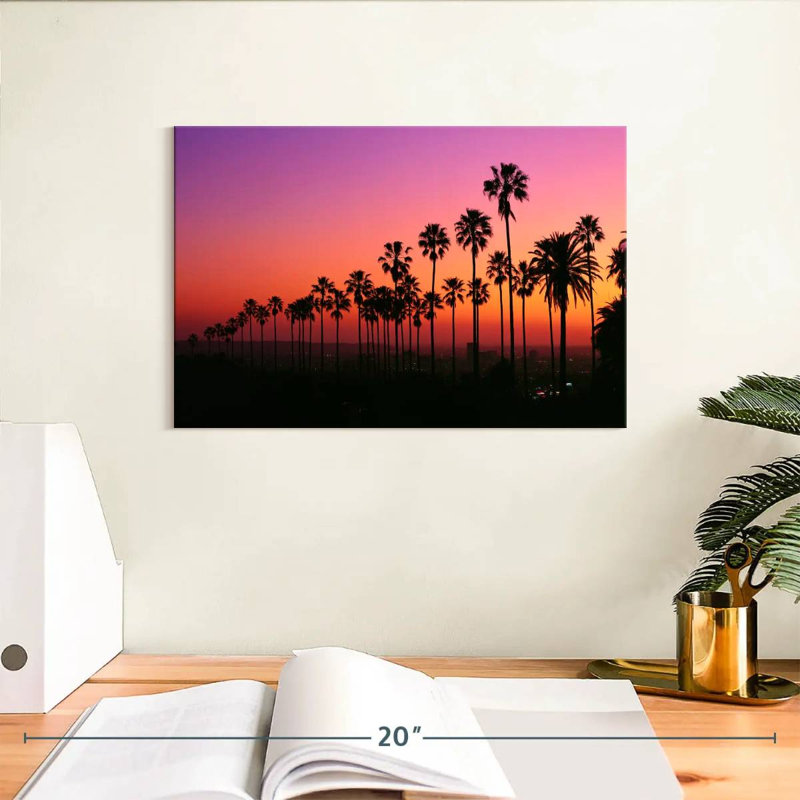 Harnek Los Angeles au crépuscule, H 8 po x l 12 po