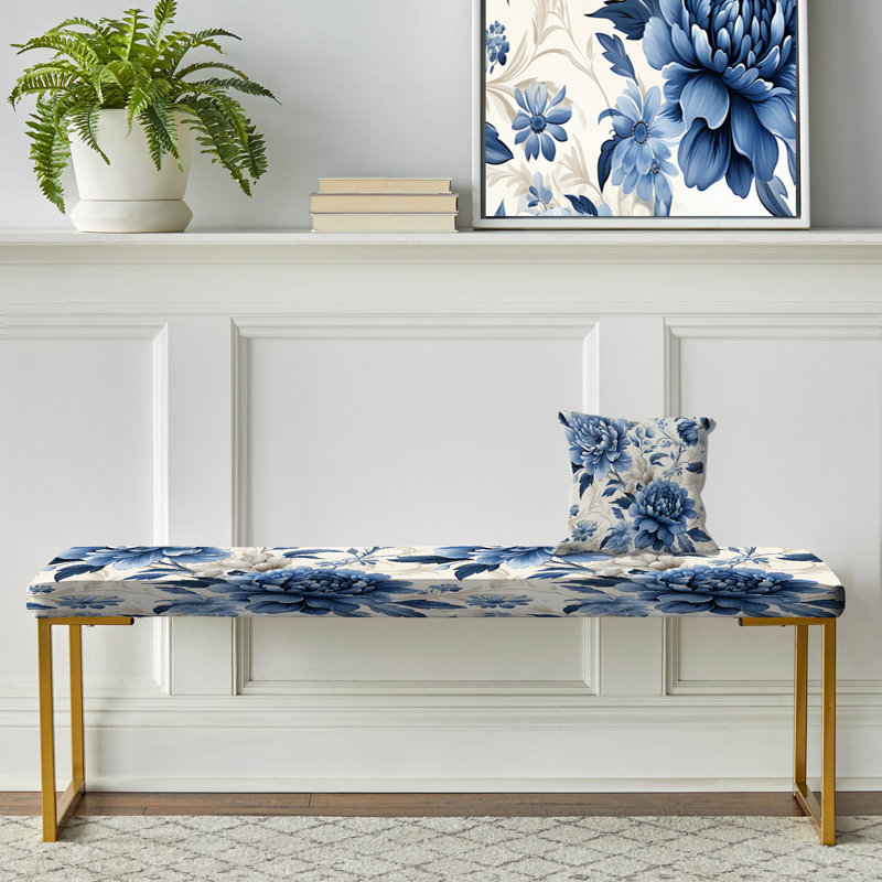 Banc rembourré or, Coastal Tranquillity Victorian Pattern