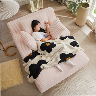 Oversized Corduroy Upholstered Boneless Indoor Chaise Lounge Chair, Modern Sofa Couch Without Assembly, Comfy Sleeper For Living Room And Office