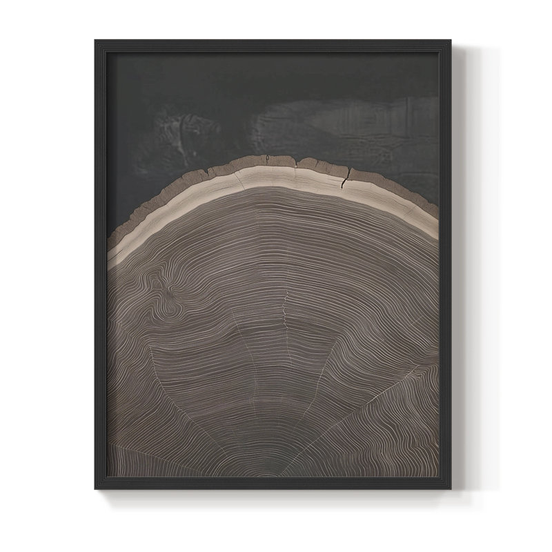 Abstract CCXXXVI Framed Print - Ready To Hang - Made in USA, 10" H x 8" W, Black