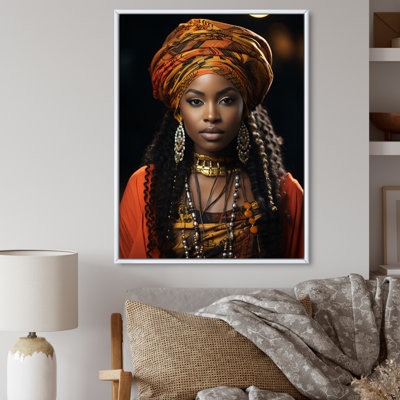 Kupra afro-américain noir sur toile