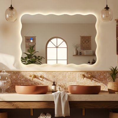 Miroir mural Wavy