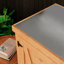 Banc de rempotage avec armoire de rangement et plateau de table en métal pour patio extérieur, table de poste de travail extérieur