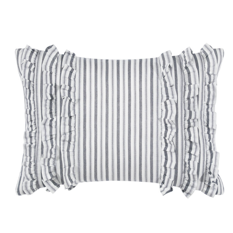 King Gray Cotton Reversible Comforter Set with Shams