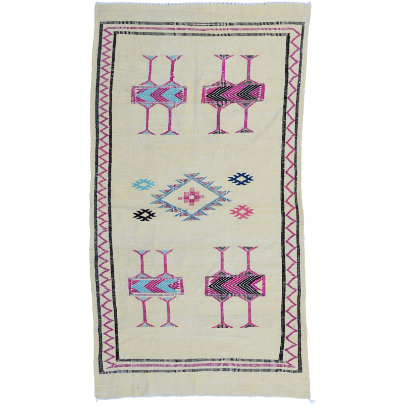 One-of-a-Kind Rectangle 3'7" X 6'6" Hand Knotted Area Rug