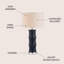 Lampe de table 27 po Hershman-28849647